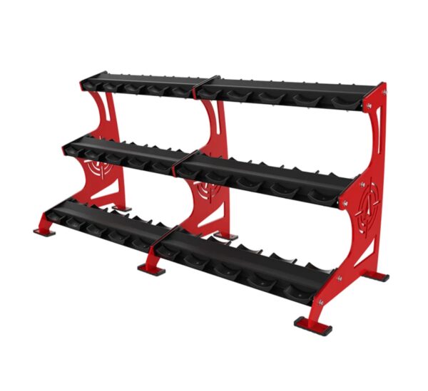 Strength 3 Tier 15 Pair Dumbbell Rack - Image 4